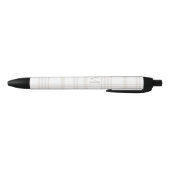 Stylo Noir Monogramme Classic Élégant Minimal Initial Plaid (Bas)