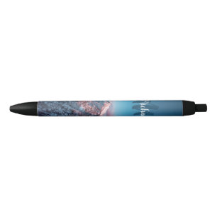 Stylo Noir Monogramme de ciel magique montagne Storžič Slovén