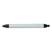 Stylo Noir Monogramme de nom personnalisé (Devant)