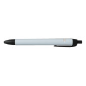 Stylo Noir Monogramme de nom personnalisé (Bas)