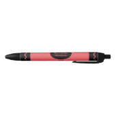 Stylo Noir Monogramme d'enveloppe couleur rouge (Bas)