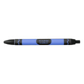 Stylo Noir Monogramme d'enveloppement couleur bleu Crayon (Devant)