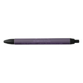Stylo Noir Monogramme des lunes de croissant de violet poussi (Devant)