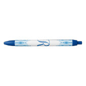 Stylo Noir Monogramme Diamant Bleu (Devant)