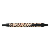 Stylo Noir Monogramme Empreinte de léopard Brown animal noir (Dos)