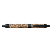Stylo Noir Monogramme Empreinte de léopard mou (Dos)