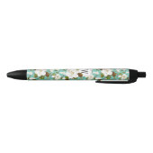 Stylo Noir Monogramme floral de Magnolia (Bas)