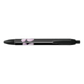 Stylo Noir monogramme floral violet noir (Dos)