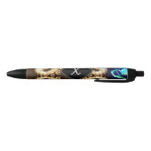 Stylo Noir Monogramme Gold Fractal (Bas)