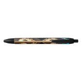 Stylo Noir Monogramme Gold Fractal (Dos)