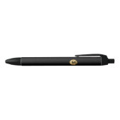 Stylo Noir Monogramme minimal en or noir (Haut)