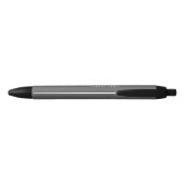 Stylo Noir Monogramme moderne minimaliste (Dos)