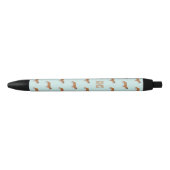 Stylo Noir Monogramme Motif Bulldogs (Devant)
