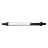 Stylo Noir monogramme nom commercial personnalisé initial ble (Dos)