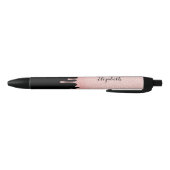 Stylo Noir Monogramme Nom Fille parties scintillant de séchag (Bas)
