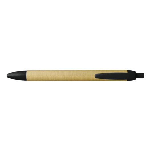 Stylo Noir Monogramme personnalisé bleu moderne (Dos)