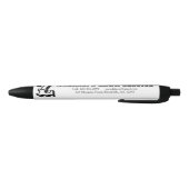 Stylo Noir Monogramme professionnel rustique (Bas)