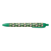 Stylo Noir Monogramme Rétro Groovy de la Saint-Patrick (Bas)