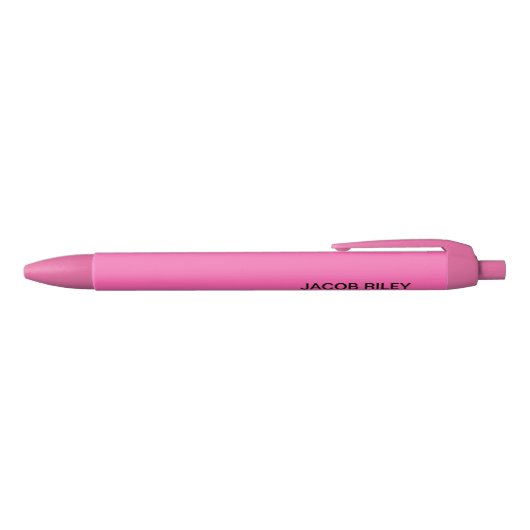 Stylo Noir Monogramme rose (Haut)