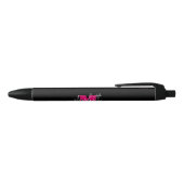 Stylo Noir Monogramme rose noir moderne (Haut)