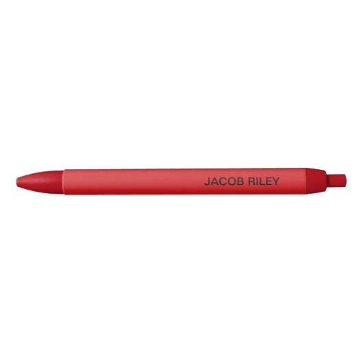 Stylo Noir Monogramme rouge mode (Devant)