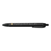 Stylo Noir Monogramme superbe Congrats inspiré d'étoile d'or (Bas)