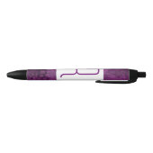Stylo Noir Monogramme violet (Bas)