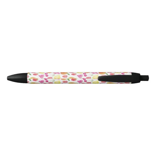 Stylo Noir Monogramme Watecolore Fruit (Dos)
