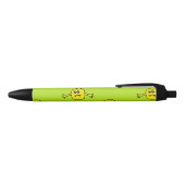 Stylo Noir Monstre jaune sur vert (Haut)