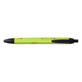 Stylo Noir Monstre jaune sur vert (Dos)