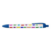 Stylo Noir Monstres mignons de bande dessinée (Haut)
