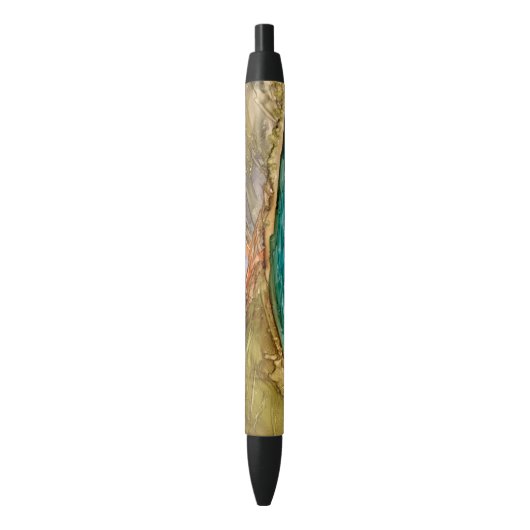 Stylo Noir Montagnes avec lac (devant Vertical)