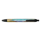 Stylo Noir Montagnes avec lac (Dos)