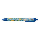 Stylo Noir Morris - Quatre fruits, motif populaire, (Bas)