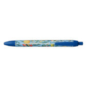 Stylo Noir Morris - Quatre fruits, motif populaire, (Dos)