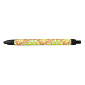 Stylo Noir Motif 2 d'agrume (Devant)
