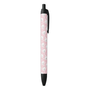 Stylo Noir Motif 2 d'amour