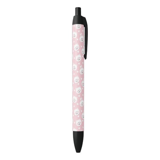 Stylo Noir Motif 2 d'amour (Bas (Vertical))