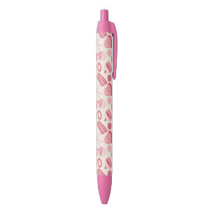 Stylo Noir Motif 2 de chocolat et de pâtisseries