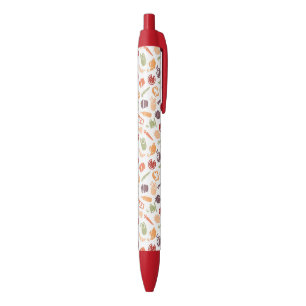 Stylo Noir Motif 2 de nourriture