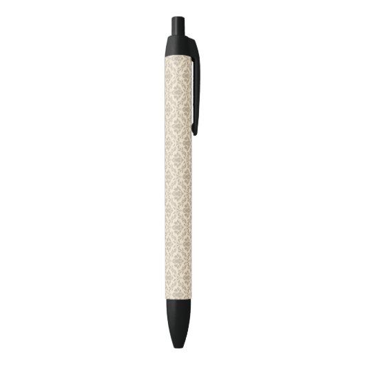 Stylo Noir Motif 3 de damassé (Bas (Vertical))