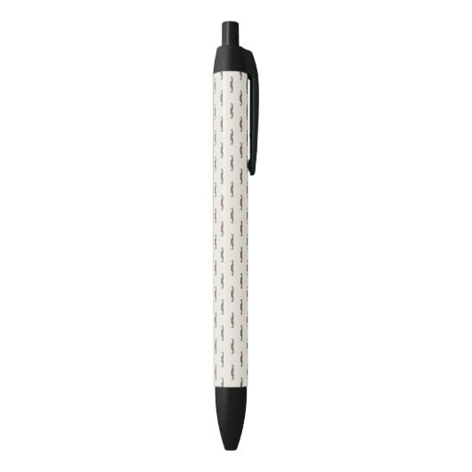 Stylo Noir Motif 3 de hippie de moustache (Bas (Vertical))