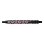 Stylo Noir Motif 5 de damassé (Dos)