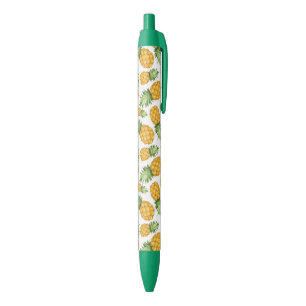 Stylo Noir Motif à ananas