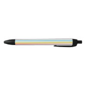 Stylo Noir Motif à rayures colorées (Bas)