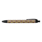 Stylo Noir Motif abeilles et peigne de miel (Haut)