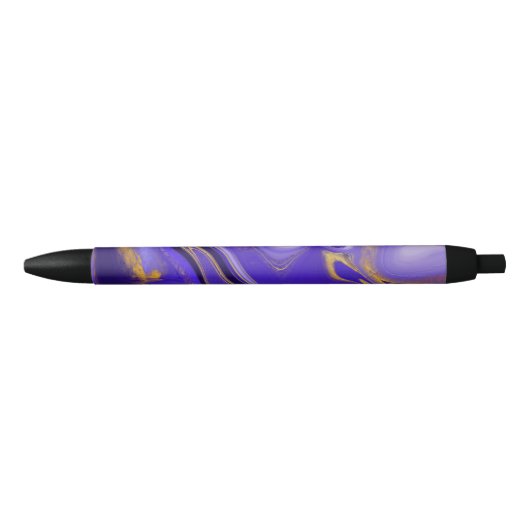 Stylo Noir motif abstrait. (Devant)