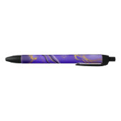 Stylo Noir motif abstrait. (Bas)