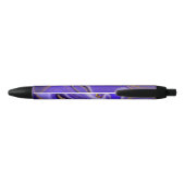 Stylo Noir motif abstrait. (Dos)