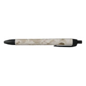 Stylo Noir motif Abstrait beige (Bas)